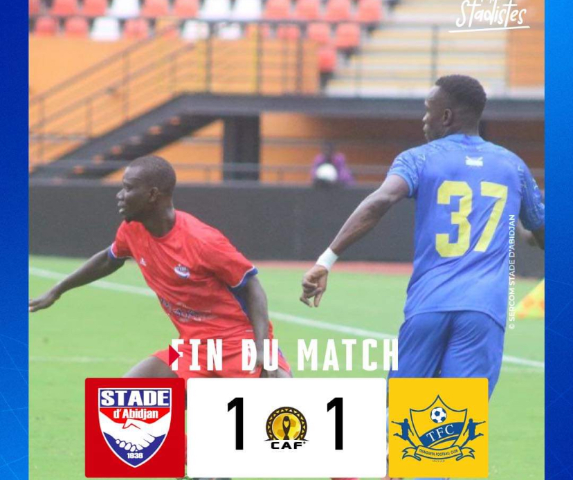 Tour préliminaire aller : Teungueth FC neutralise le Stade d’Abidjan 