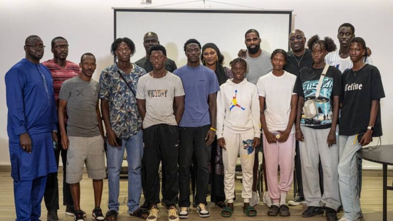 DEJ – basketball 3×3 : Mame Maty Mbengue, Amadou Gallo Fall et Cie échangent avec les joueurs  